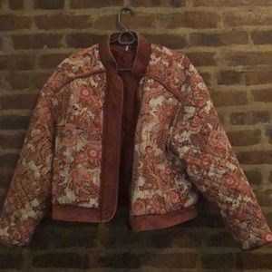 Free People Paisley Bomber